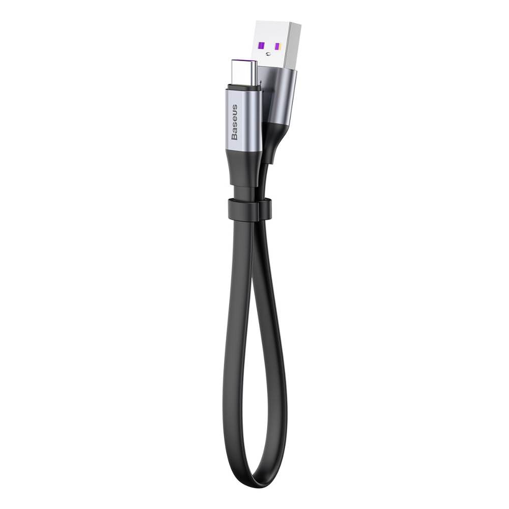 Cablu Incarcare & Date USB la USB-C Baseus - 40W 5A 23cm Huawei SuperCharge Quick Charge 3.0 - CATMBJ-BV3 - 6953156293434 - 12