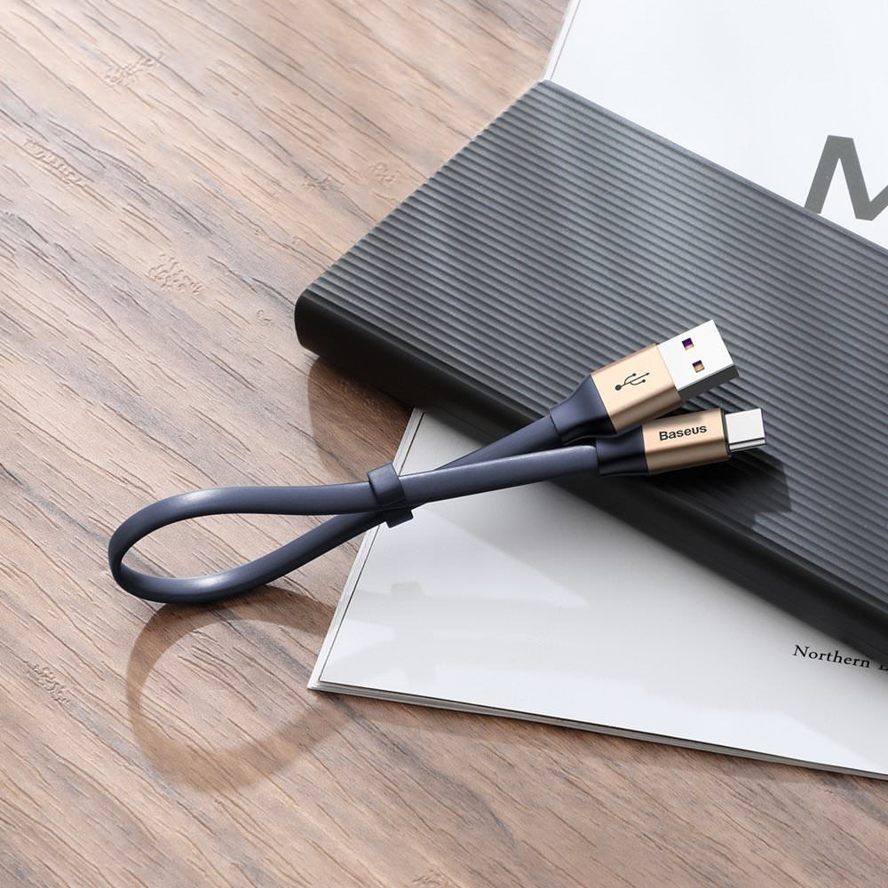 Cablu Incarcare & Date USB la USB-C Baseus - 40W 5A 23cm Huawei SuperCharge Quick Charge 3.0 - CATMBJ-BV3 - 6953156293434 - 5