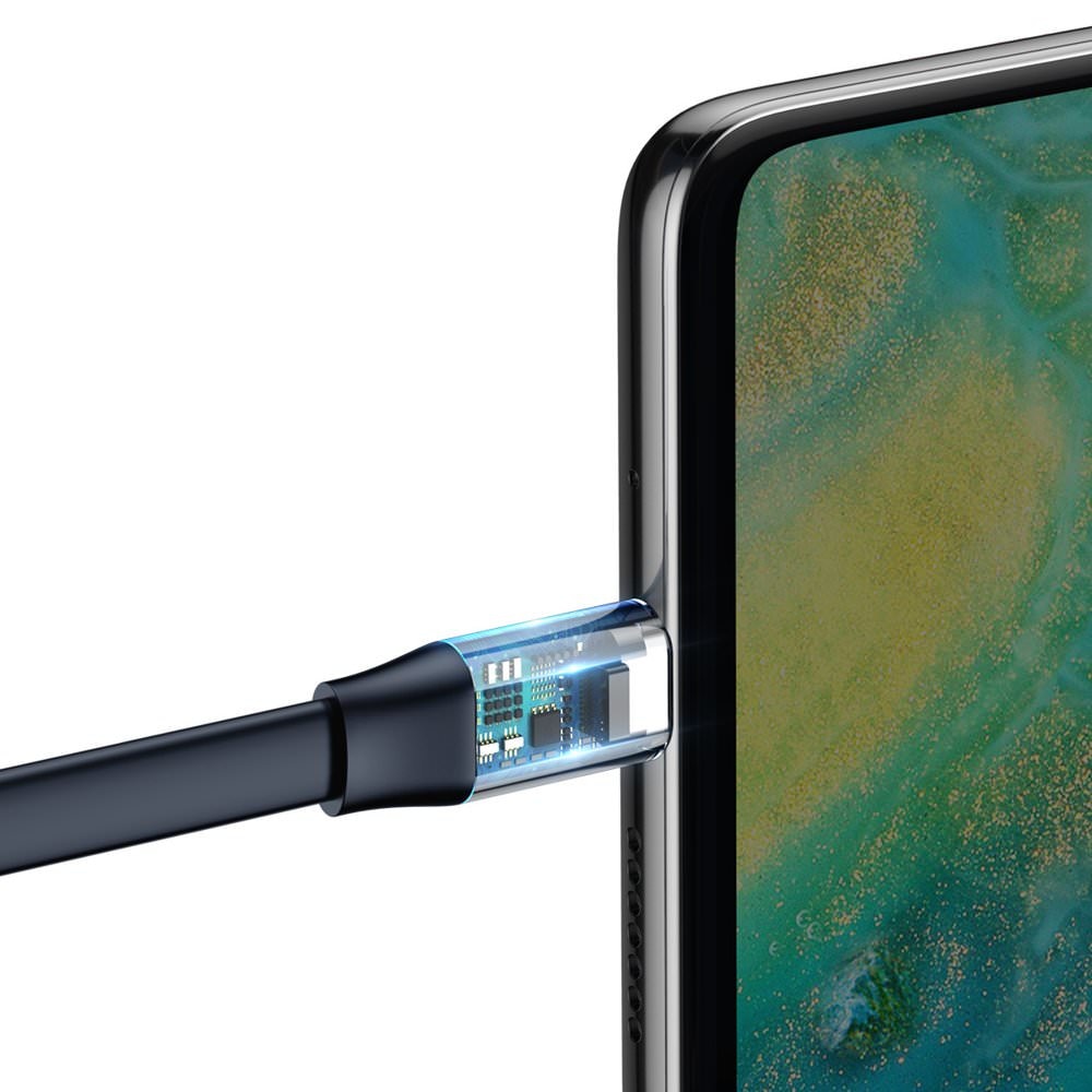 Cablu Incarcare & Date USB la USB-C Baseus - 40W 5A 23cm Huawei SuperCharge Quick Charge 3.0 - CATMBJ-BV3 - 6953156293434 - 7
