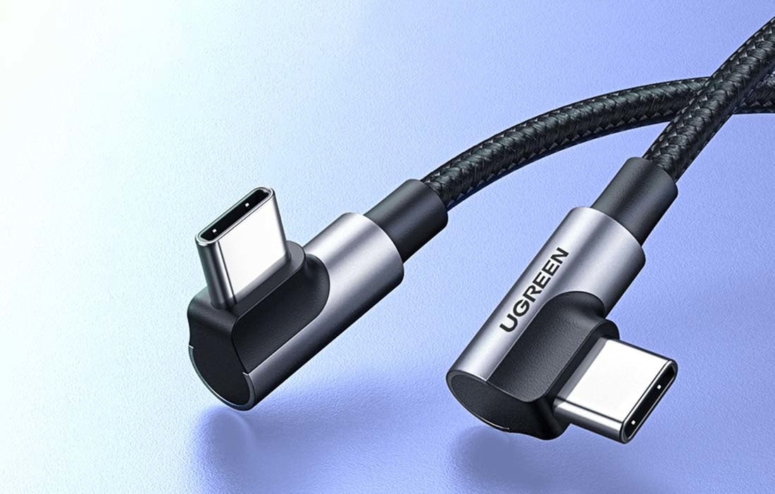 Cablu Incarcare & Date USB-C la curbat 90° Ugreen US323 - 60W QC 3.0 Power Delivery 5A - 1m - 70529 - 6957303875290 - 5