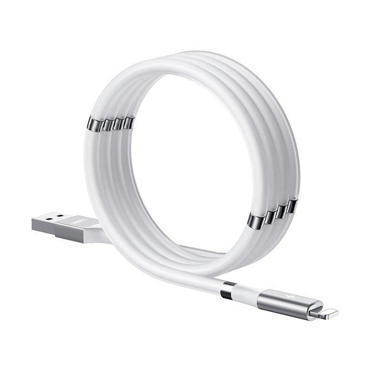 Cablu Incarcare & Date USB la Lightning cu Magnet Anti-Incalcire Remax - 1m - RC-125i - 6972174158242 - 1