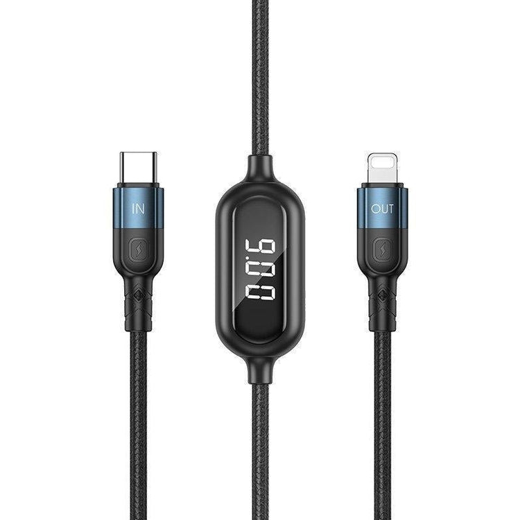 Cablu Incarcare & Date USB-C la Lightning Remax Litxn Series - Display 20 W Power Delivery - 1m - RC-193i - 1