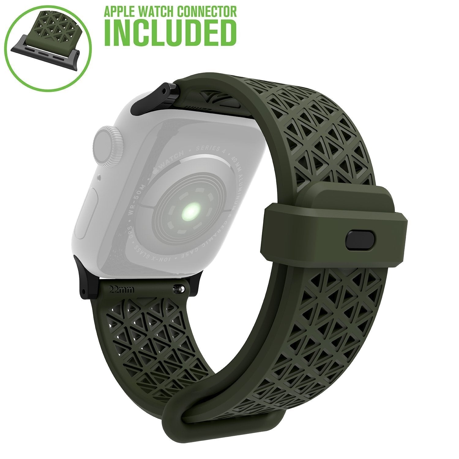 Curea Catalyst Sport Band - Apple Watch 1 2 3 4 5 6 7 8 & SE (40/38 mm) - CAT38SBBLK - 4897041792737 - 18