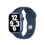 Curea Originala Sport Apple Watch MKUE3ZM/A - S/M & M/L, 41/40/38 mm, Abyss Blue, Resigilat 