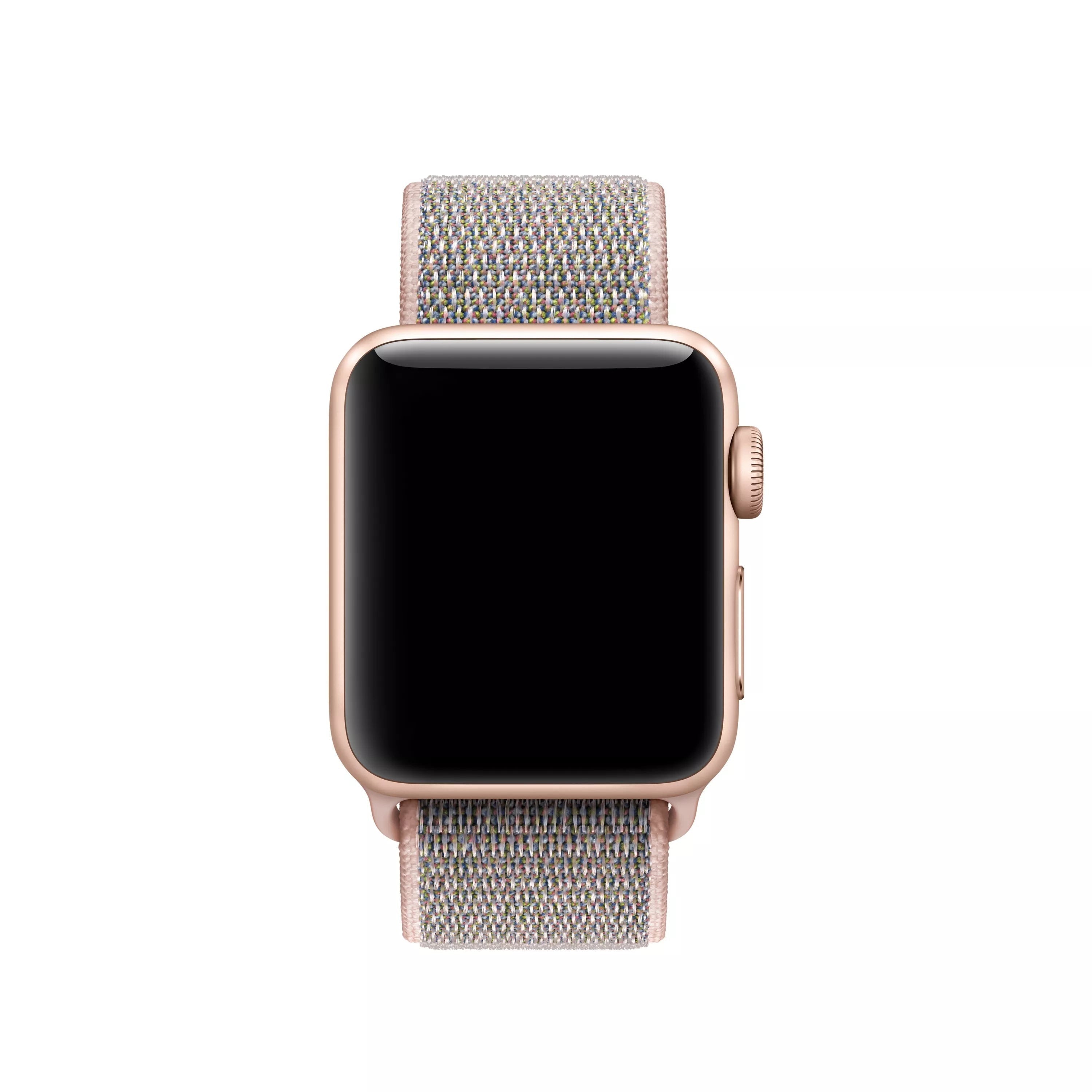 Curea Originala Sport Loop Apple Watch MTM92ZM/A - 49/45/44/42 mm Pink Sand Resigilat - 190198899132 - 4