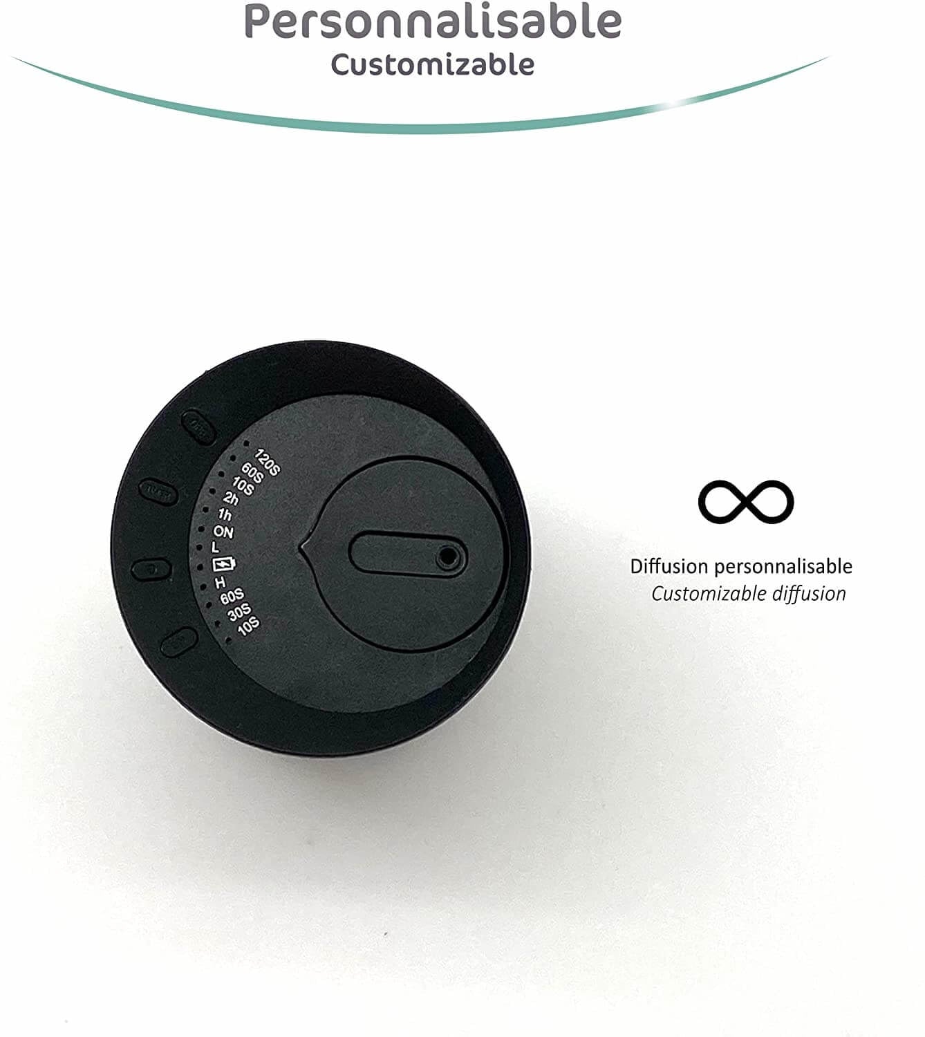 Difuzor Nebulizator Aromaterapie Novalia - Pana la 60m² Wireless Reincarcabil 32 + Moduri 96 ore - 4077 - 3700471004077 - 5