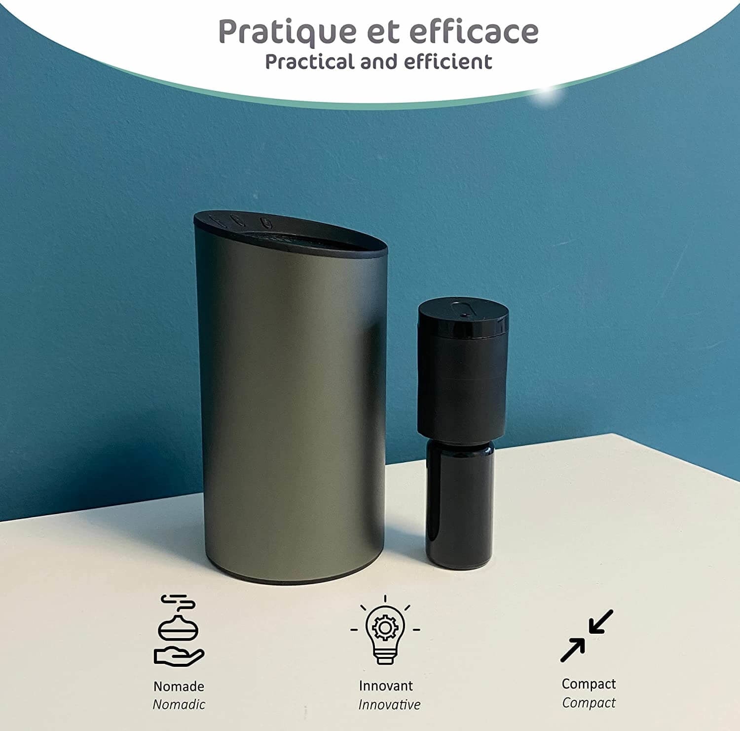 Difuzor Nebulizator Aromaterapie Novalia - Pana la 60m² Wireless Reincarcabil 32 + Moduri 96 ore - 4077 - 3700471004077 - 3