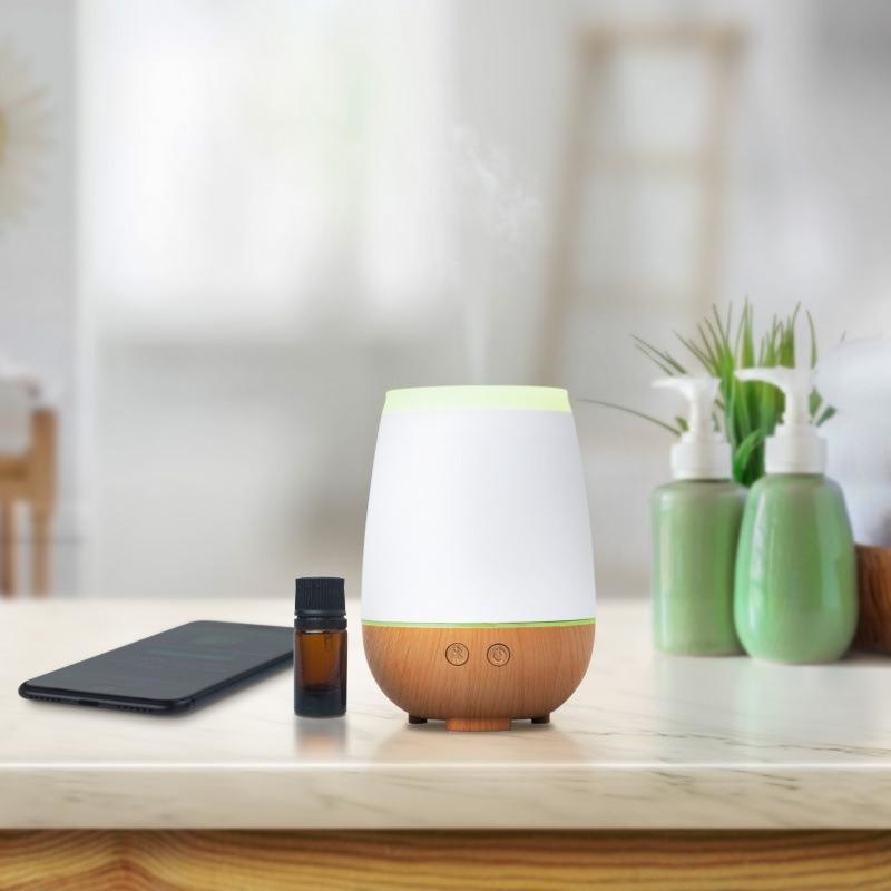 Difuzor Ultrasonic Aromaterapie & Boxa Bluetooth Musilia - Pana la 50m² 2 Moduri Culori LED Inchidere automata - 2165 - 3700471002165