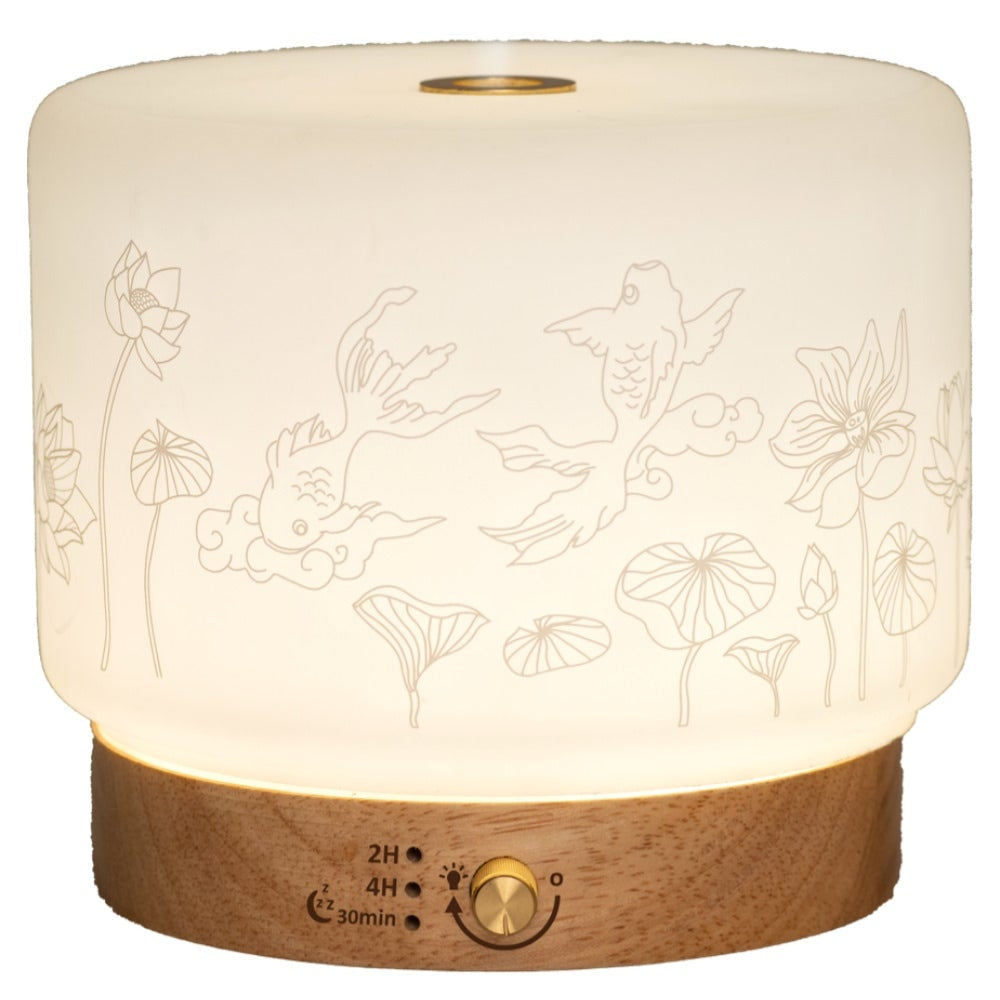 Difuzor Ultrasonic Aromaterapie & Umidificator Lisalia - Pana la 60m² 4 Moduri Lumina Ambientala Somn - Koi Carp - 3827 - 3700471003827 - 1