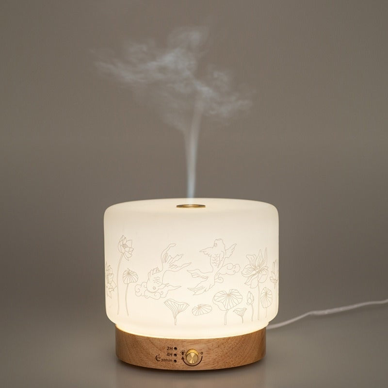 Difuzor Ultrasonic Aromaterapie & Umidificator Lisalia - Pana la 60m² 4 Moduri Lumina Ambientala Somn - 3827 - 3700471003827 - 2