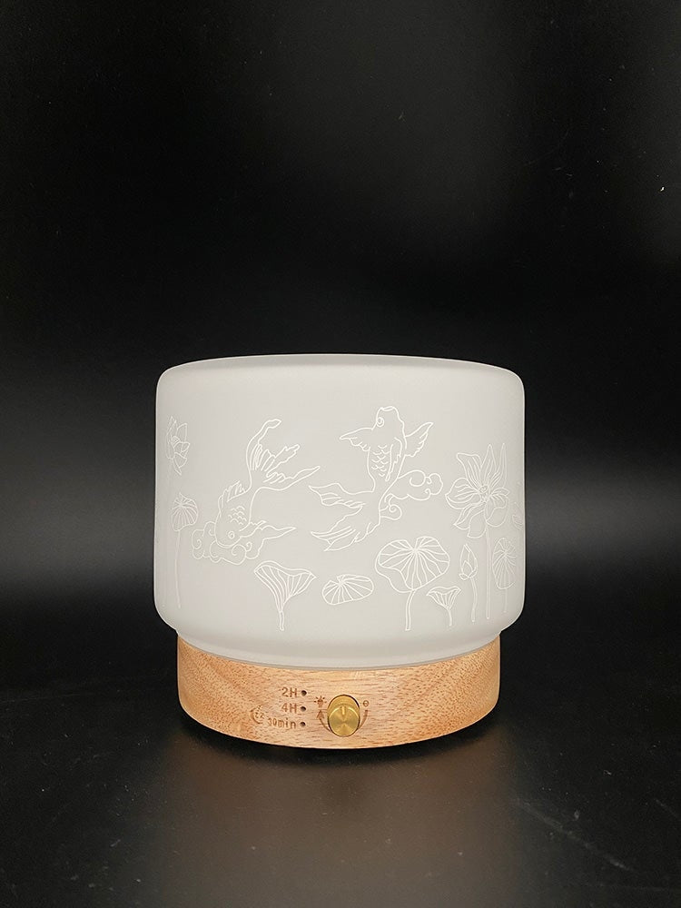 Difuzor Ultrasonic Aromaterapie & Umidificator Lisalia - Pana la 60m² 4 Moduri Lumina Ambientala Somn - 3827 - 3700471003827 - 10