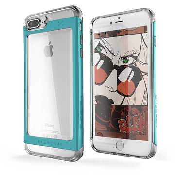 Husa Ghostek Cloak 2 & Folie Ecran - iPhone 8 Plus / 7 - Teal - GHOCAS477 - 643217497821 - 1