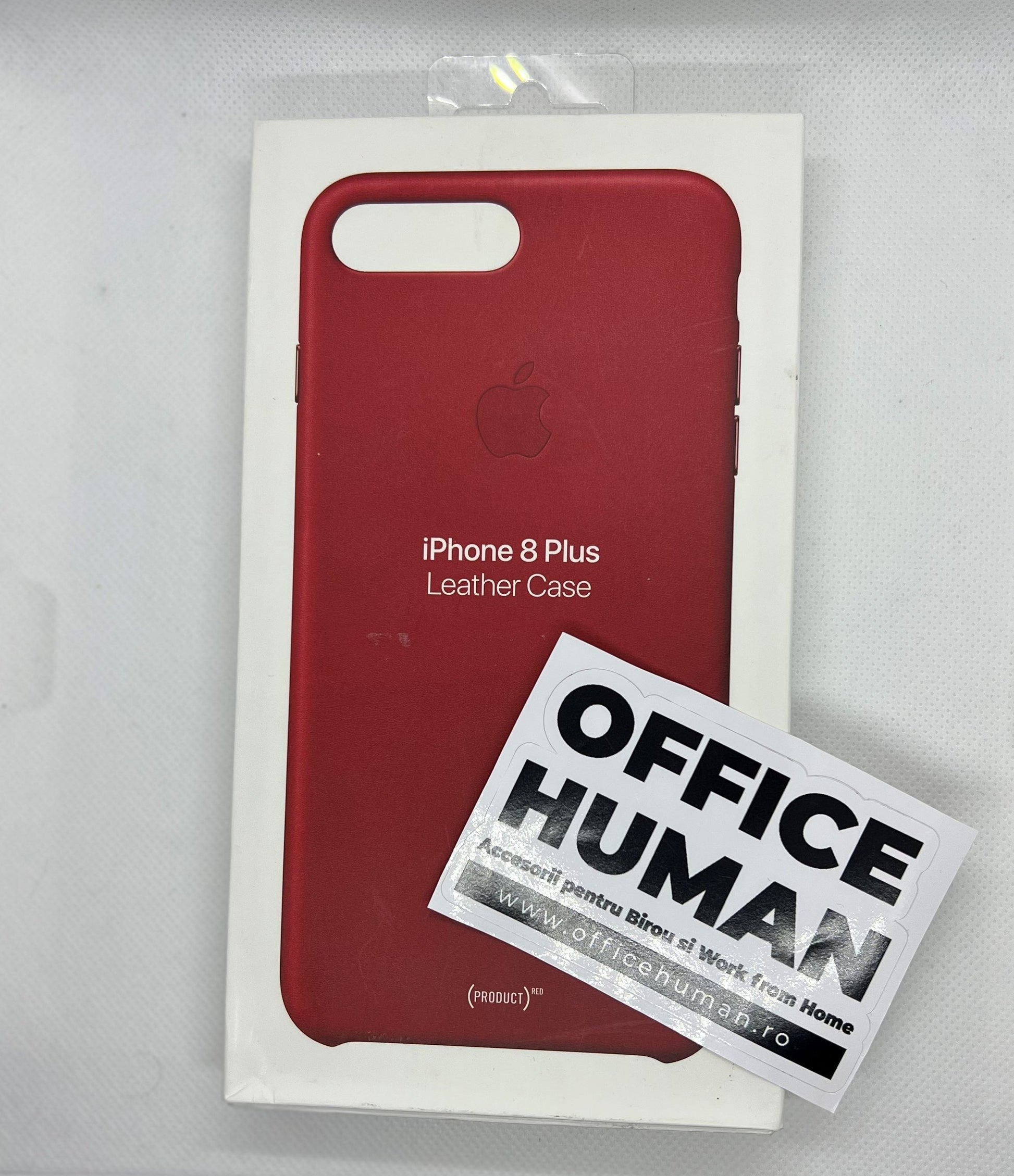 Husa Originala Piele Naturala Apple MQHN2ZM/A - iPhone 8 Plus / 7 Red Resigilat - 190198496898 - 6