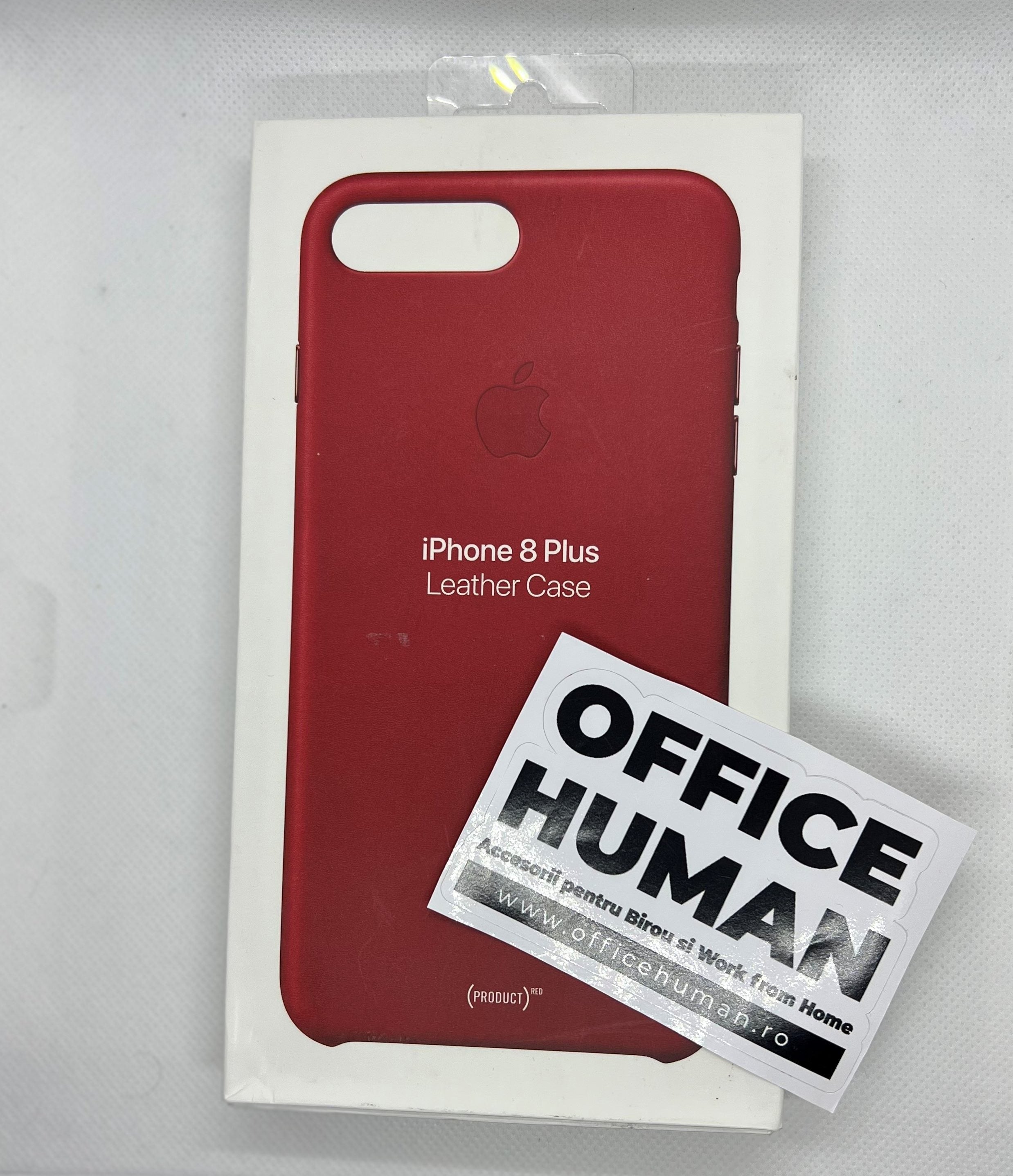 Husa Originala Piele Naturala Apple MQHN2ZM/A - iPhone 8 Plus / 7 Red Resigilat - 190198496898 - 6