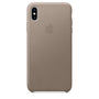 Husa Originala Piele Naturala Apple MRWR2ZM/A - iPhone XS Max, Taupe 