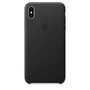 Husa Piele Naturala Apple pt. iPhone XS Max, Black - MRWT2ZM/A, Originala 