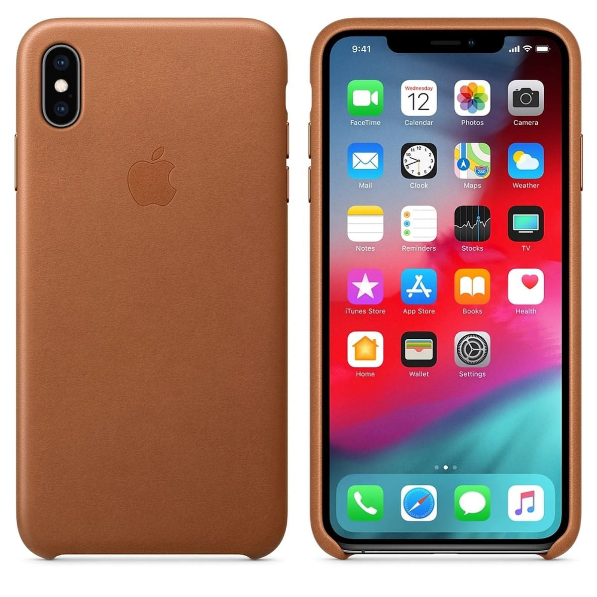 Husa Piele Naturala Apple pt. iPhone XS Max Saddle Brown - MRWV2ZM/A Originala Resigilat - MRWV2ZM/A-1 - 0190198763501 - 4