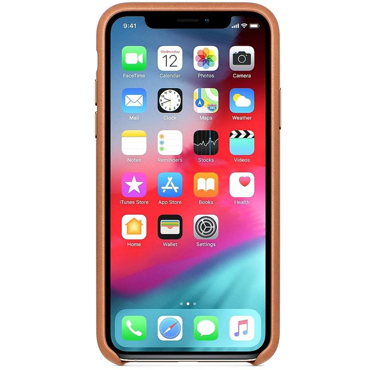 Husa Piele Naturala Apple pt. iPhone XS Max Saddle Brown - MRWV2ZM/A Originala Resigilat - MRWV2ZM/A-1 - 0190198763501 - 2