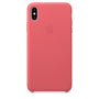 Husa Piele Naturala Apple iPhone XS Max Peony Pink - MTEX2ZM/A, Originala 