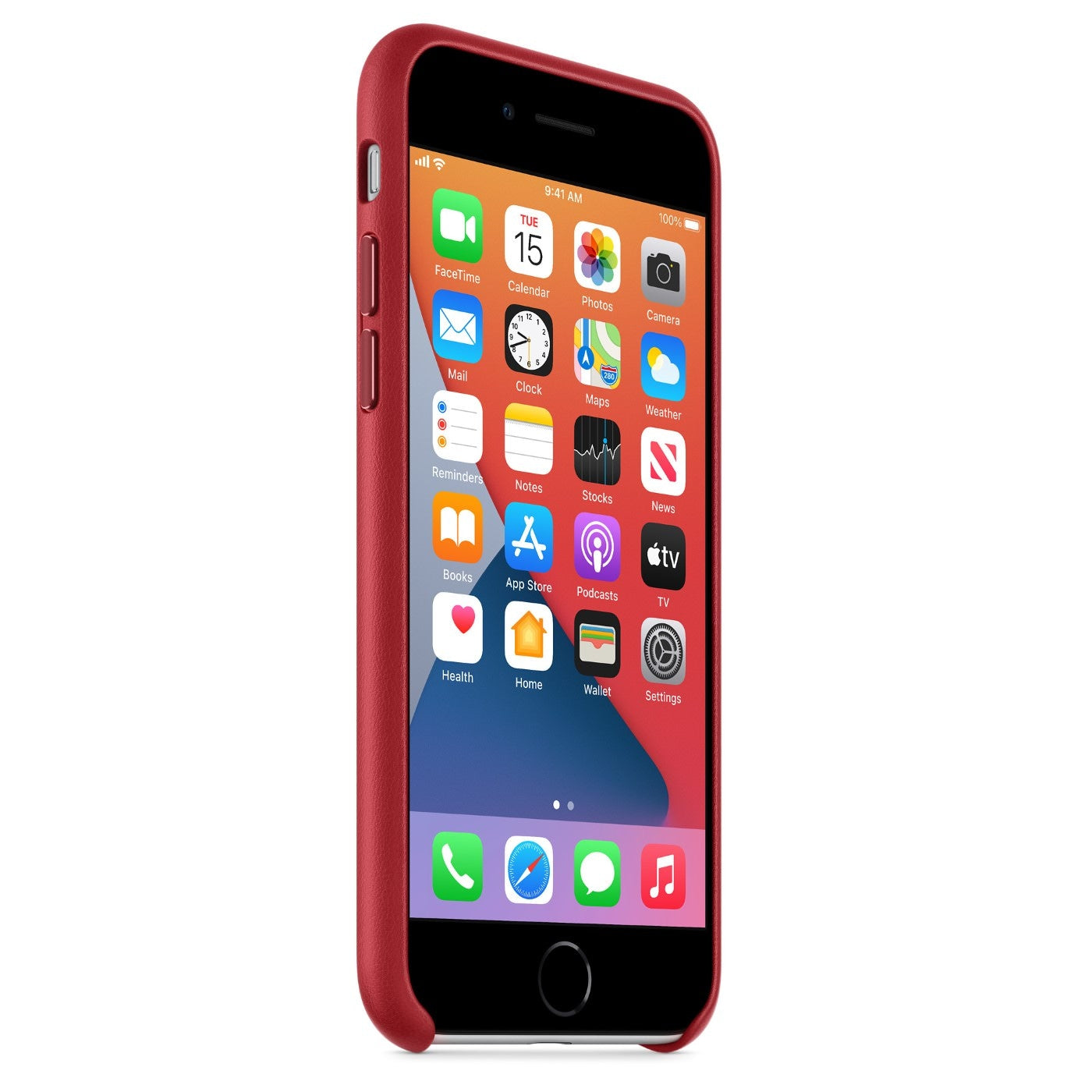 Husa Originala Piele Naturala Apple MXYL2ZM/A - iPhone SE 2022 / 2020 / 8 / 7 Red Resigilat - 190199610491 - 6
