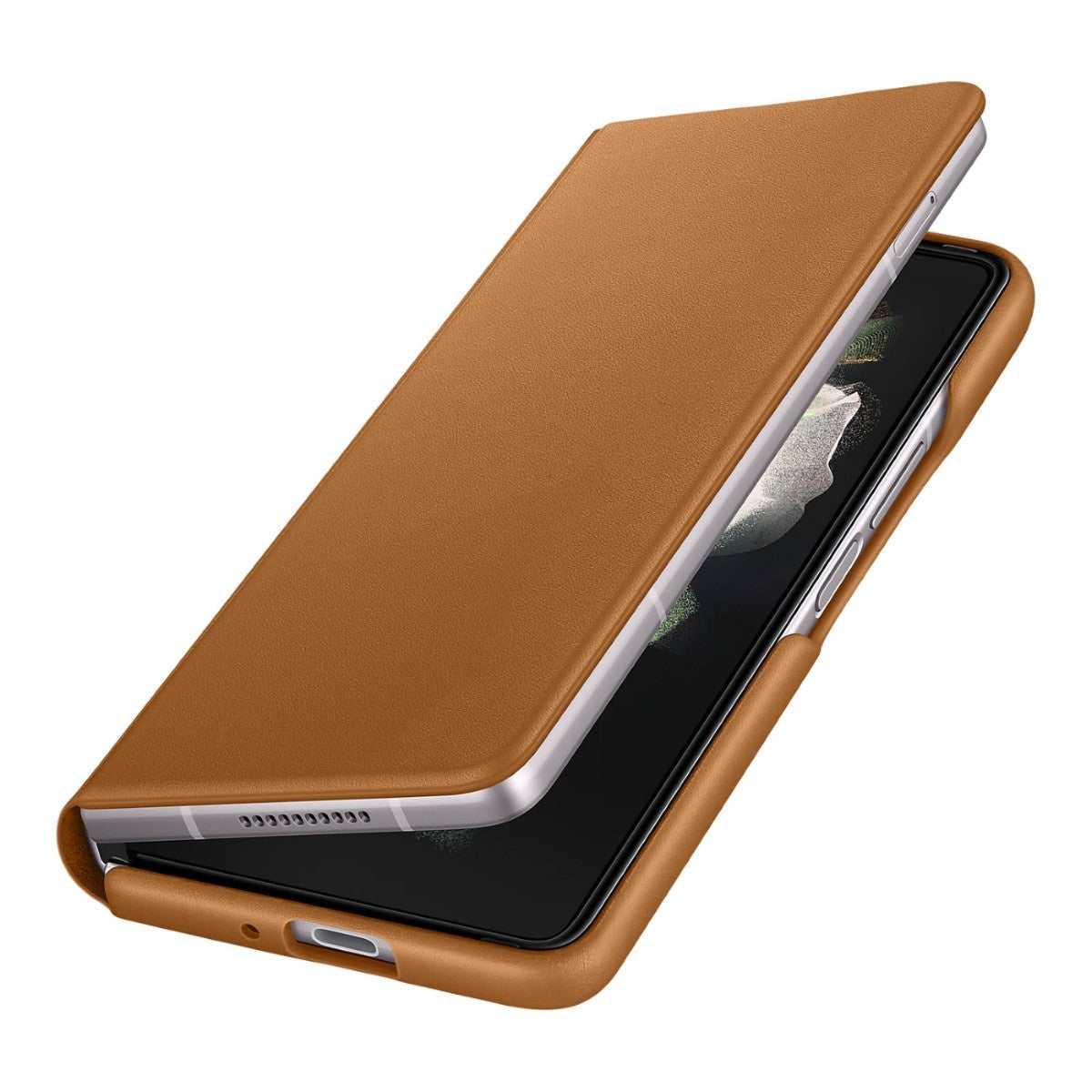 Husa Originala Piele Naturala Samsung Flip Cover EF-FF926 - Galaxy Z Fold 3 - EF-FF926LAEGWW - 8806092632936 - 7