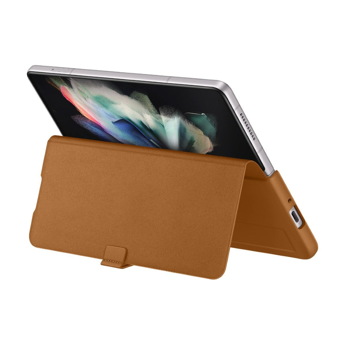 Husa Originala Piele Naturala Samsung Flip Cover EF-FF926 - Galaxy Z Fold 3 - EF-FF926LAEGWW - 8806092632936 - 8