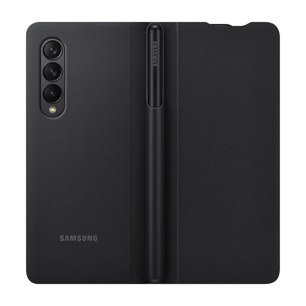 Husa Originala Piele Naturala Samsung Flip Cover + S-Pen EF-FF92PCBEGEE - Galaxy Z Fold 3 - RESIGILAT - 8806092681255