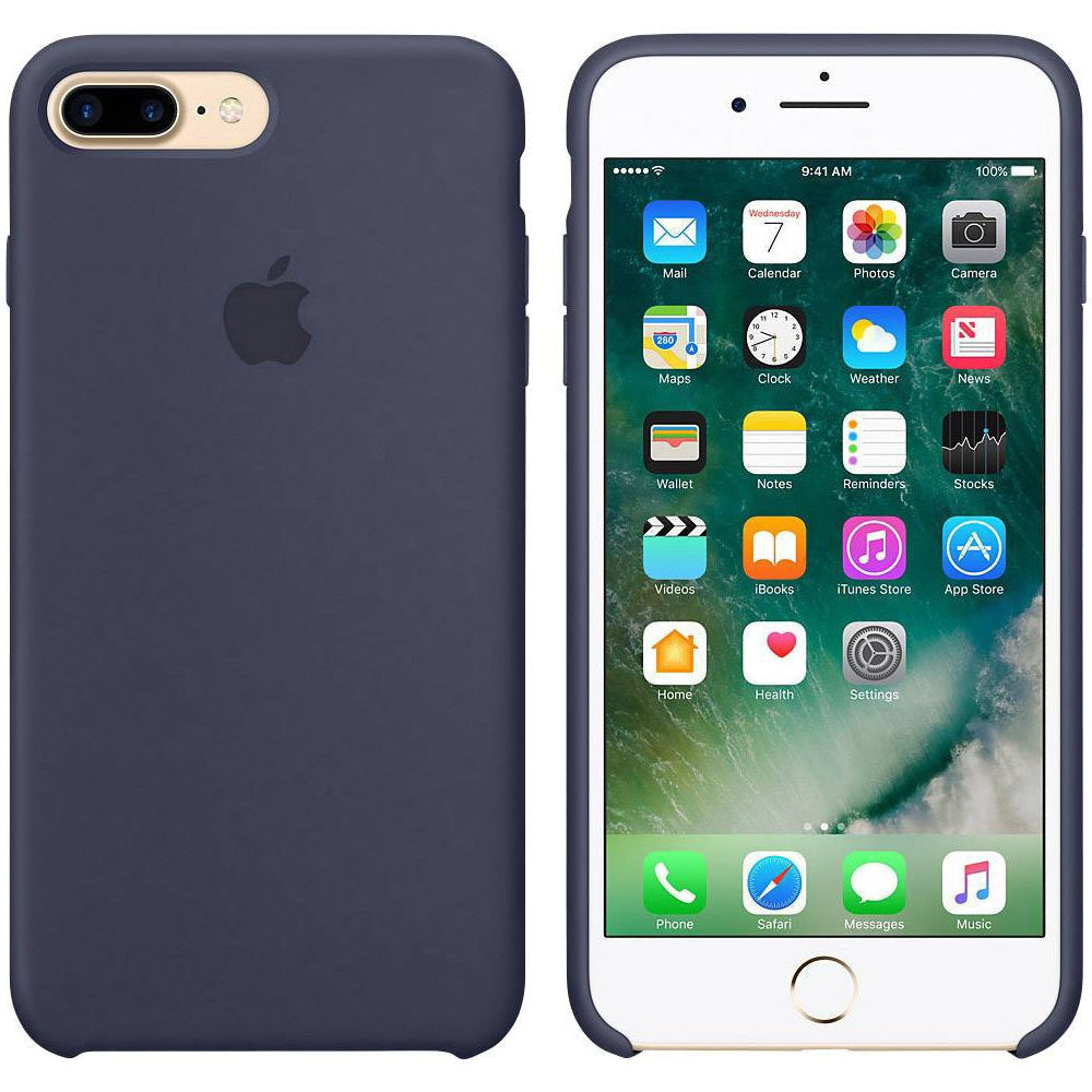 Husa Originala Silicon Apple MMQU2FE/A - iPhone 8 Plus / 7 Midnight Blue - 190198001535 - 5