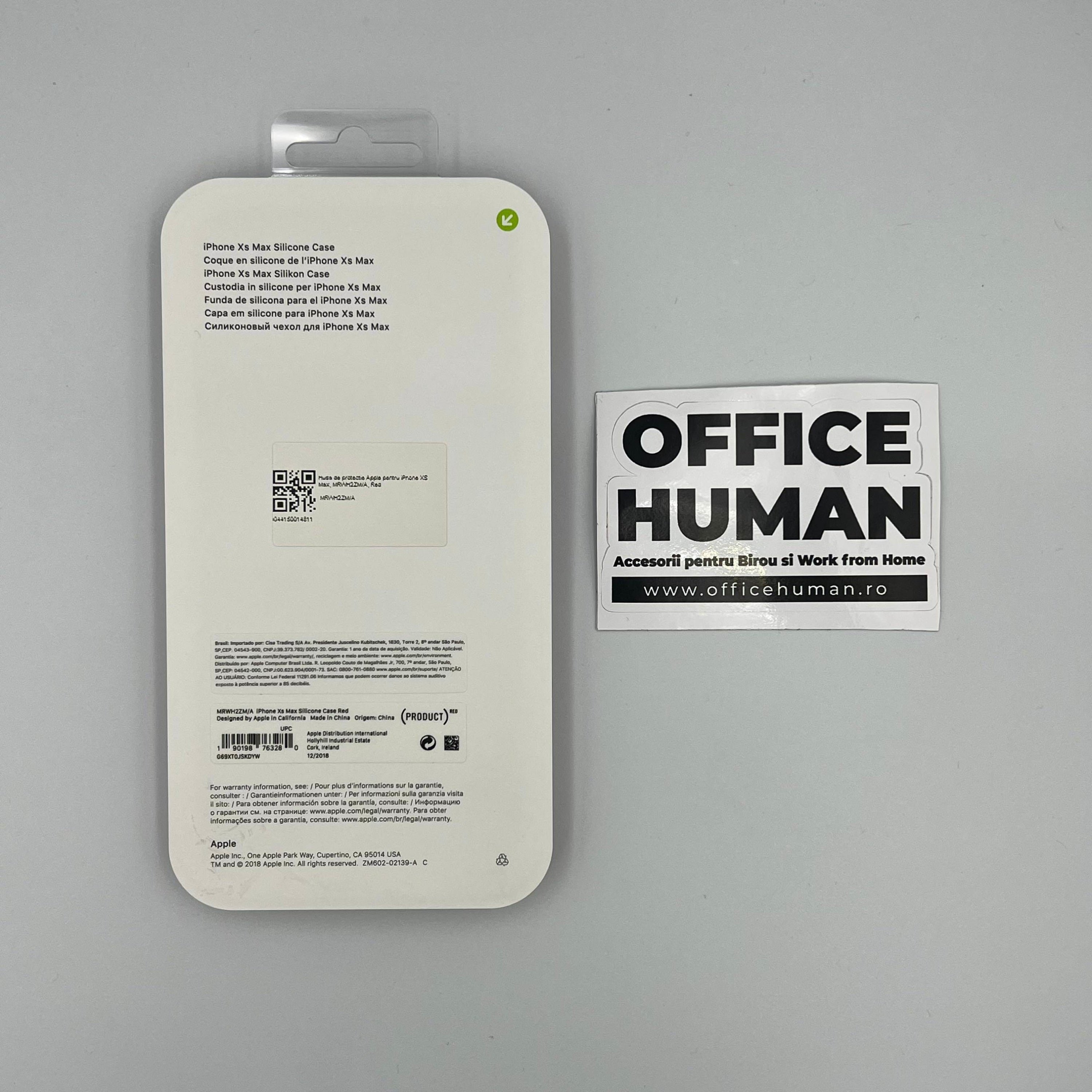 Husa Silicon Apple pt. iPhone XS Max Red - MRWH2ZM/A Originala - 190198763280 - 5