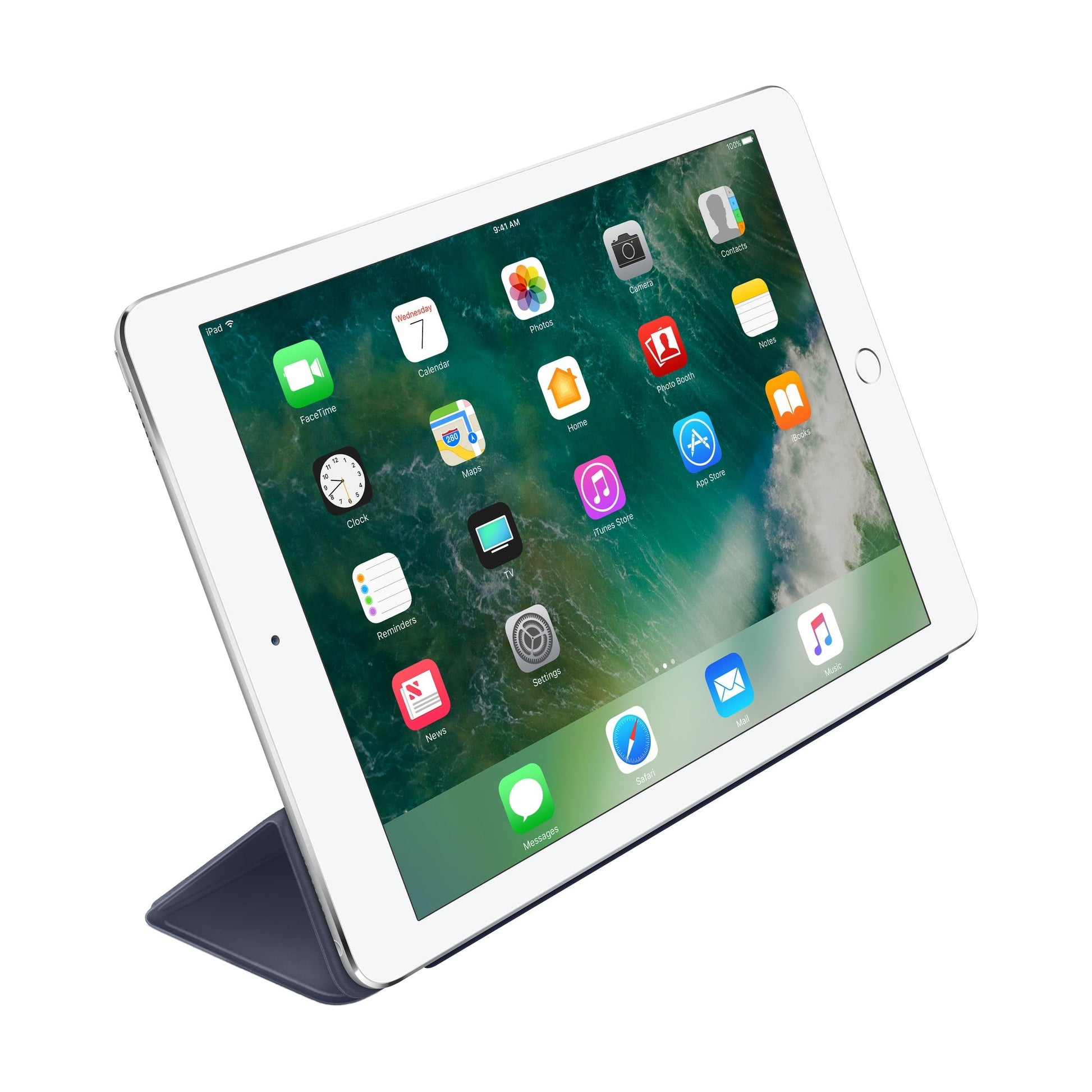 Husa Originala Smart Cover Apple MM2C2FE/A - iPad Air 2 & 1 6 5 9.7’ Midnight Blue Resigilat - 888462814751