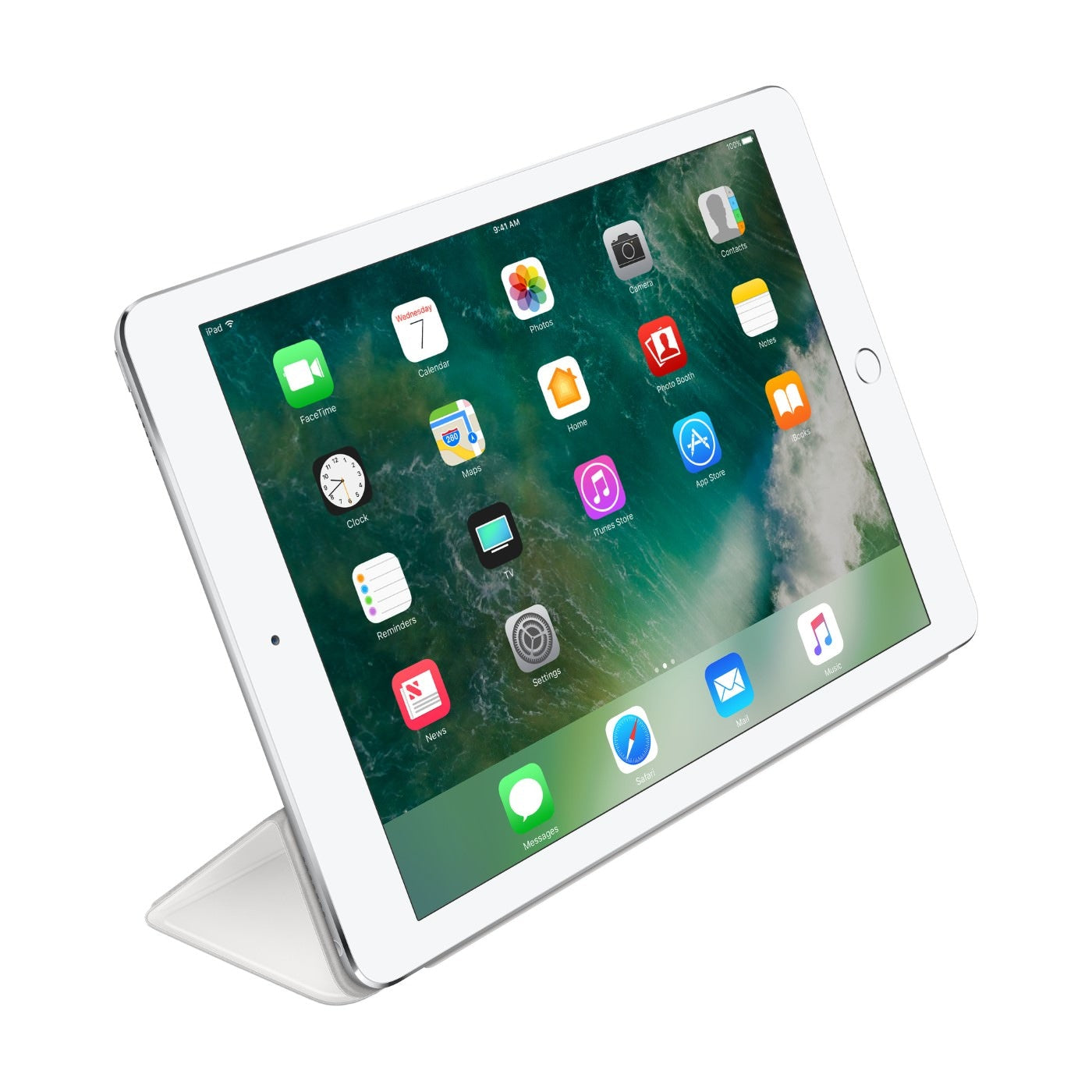 Husa Originala Smart Cover Apple MQ4M2ZM/A - iPad Air 2 & 1 6 5 9.7’ White Resigilat - 190198445780 - 4
