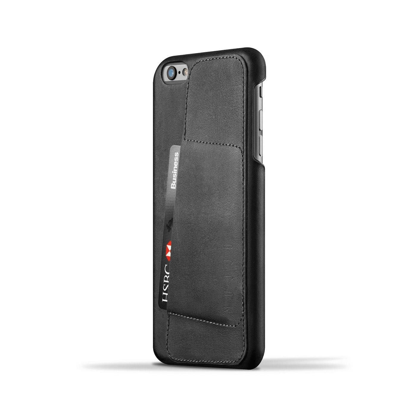 Husa Piele Naturala cu Buzunar Card 80° Mujjo - iPhone 6(s) Plus - Black - MUJJO-SL-084-BK - 8718546170997 - 5