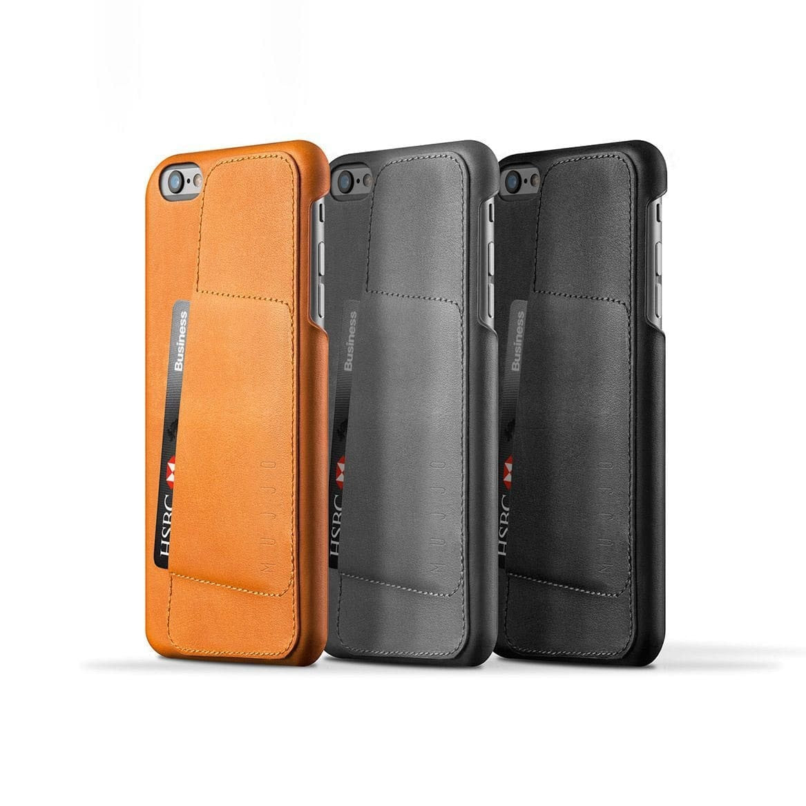 Husa Piele Naturala cu Buzunar Card 80° Mujjo - iPhone 6(s) Plus - MUJJO-SL-084-TN - 8718546170980 - 11