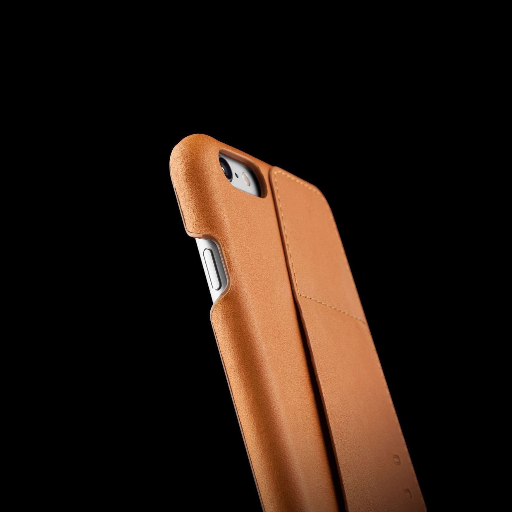 Husa Piele Naturala cu Buzunar Card 80° Mujjo - iPhone 6(s) Plus - MUJJO-SL-084-TN - 8718546170980 - 2
