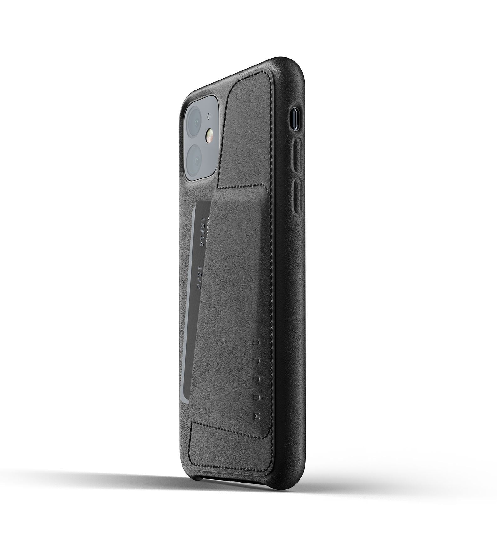 Husa Piele Naturala cu Buzunar Card Mujjo - iPhone 11 - Black - MUJJO-CL-006-BK - 6