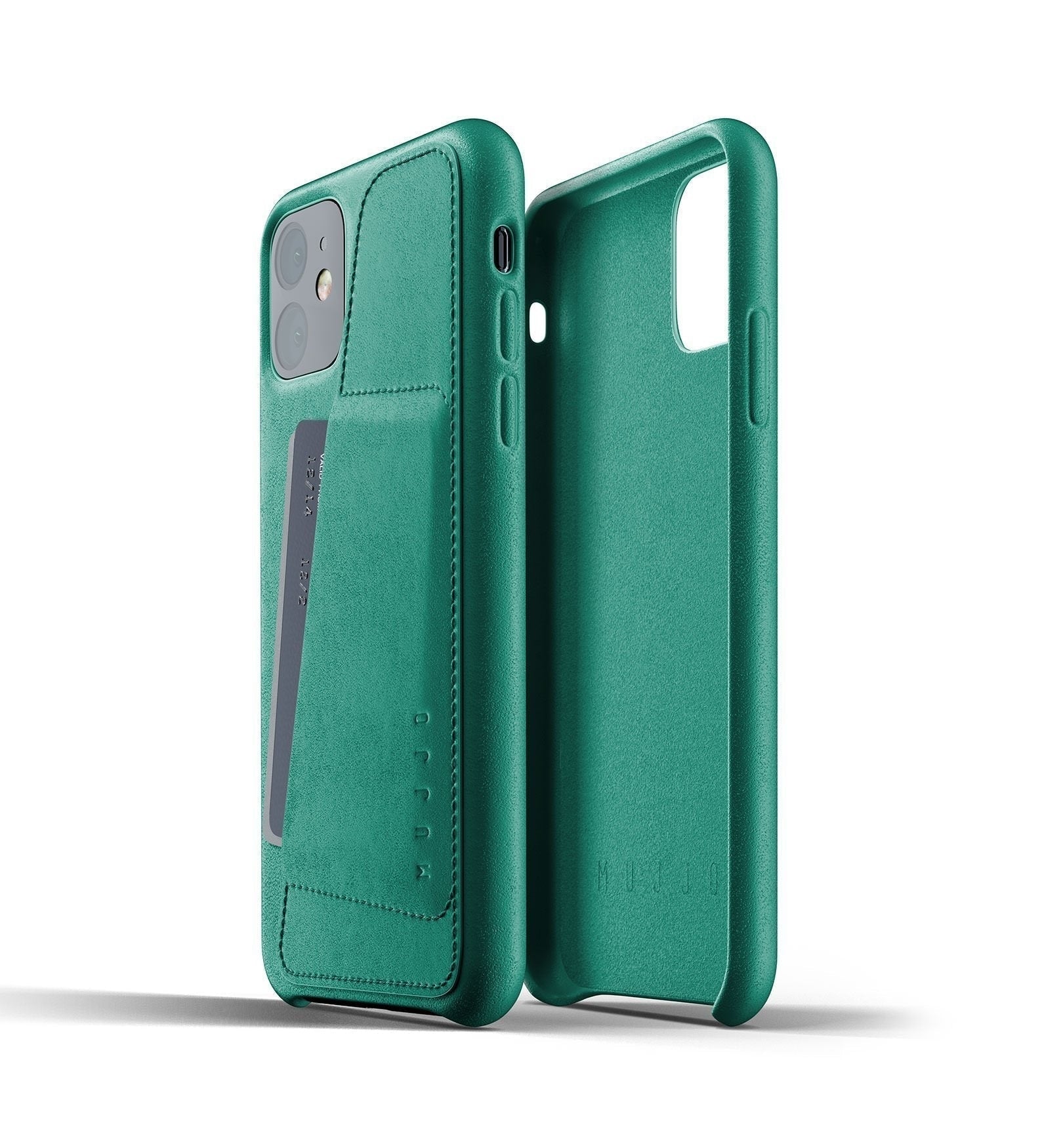 Husa Piele Naturala cu Buzunar Card Mujjo - iPhone 11 - MUJJO-CL-006-GR - 8718546172274 - 3