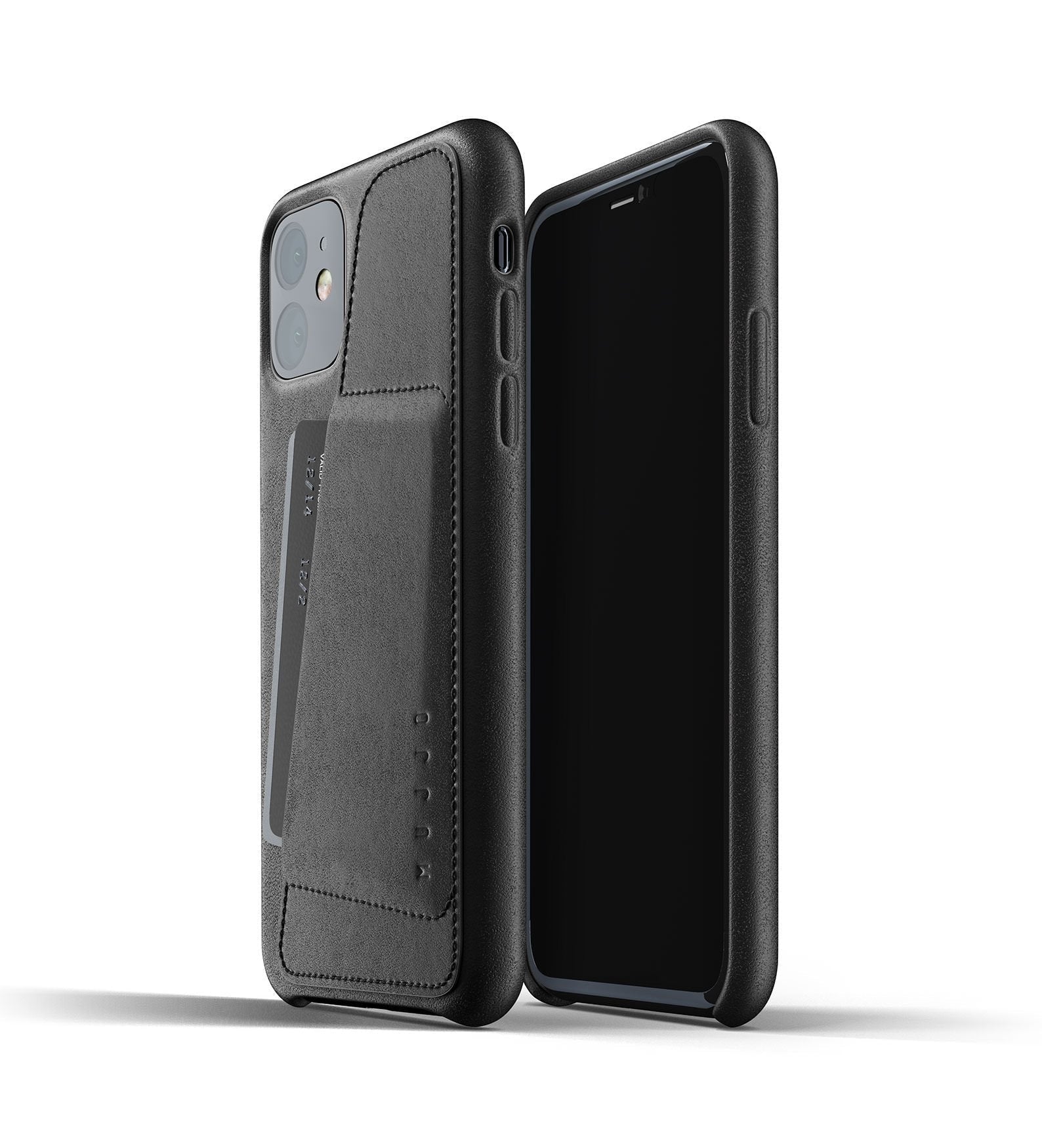 Husa Piele Naturala cu Buzunar Card Mujjo - iPhone 11 - MUJJO-CL-006-GR - 8718546172274 - 7