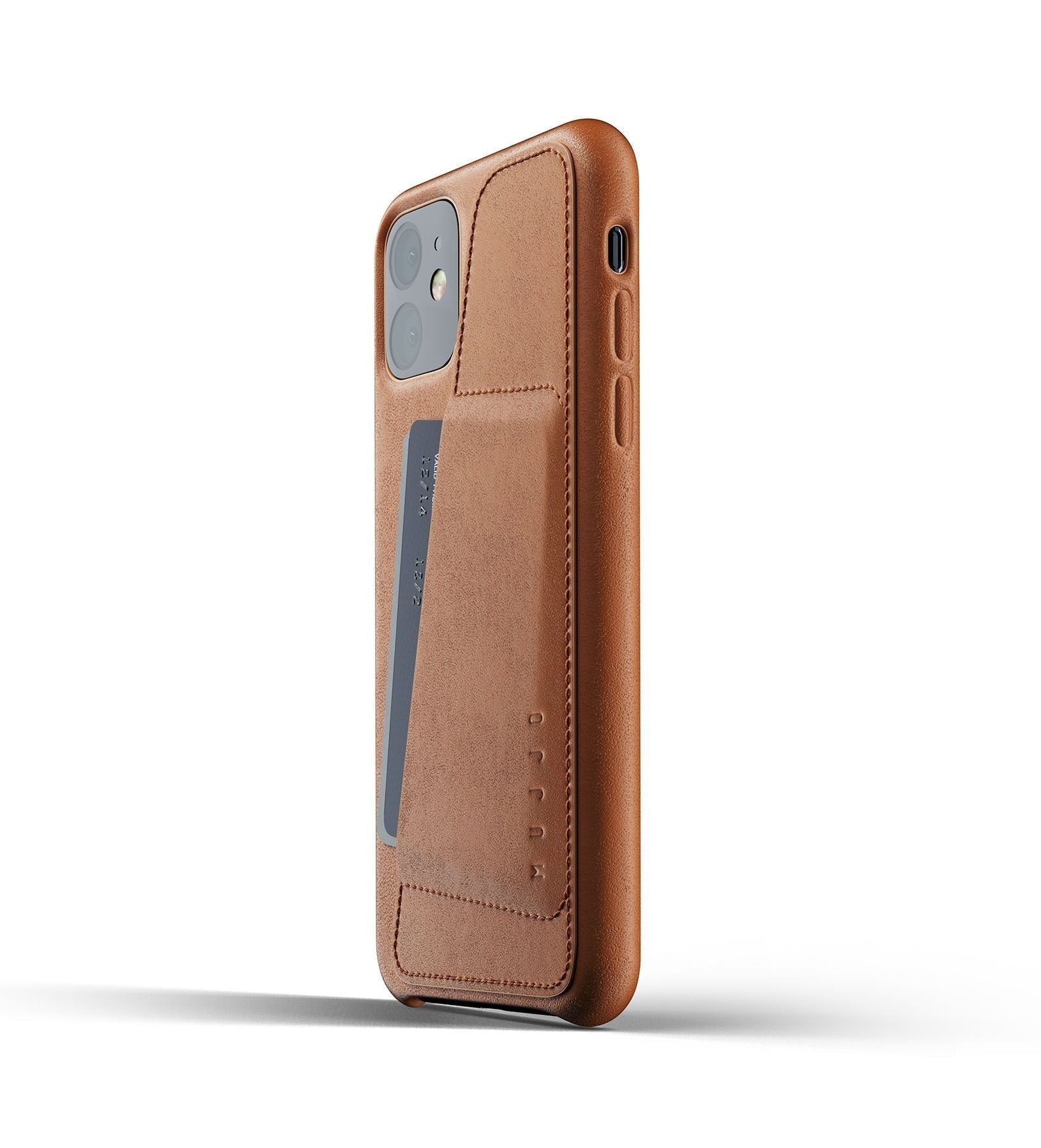 Husa Piele Naturala cu Buzunar Card Mujjo - iPhone 11 - Tan - MUJJO-CL-006-TN - 16