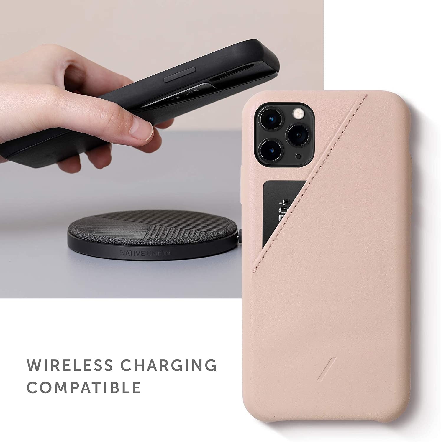 Husa Piele Naturala cu Buzunar Card Native Union Clic - iPhone 11 Pro Max - CCARD-IND-NP19L - 4895200432739 - 13