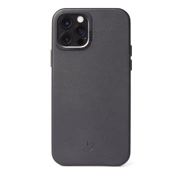 Husa Piele Naturala Decoded Back Cover MagSafe - iPhone 12 Pro Max - Black - D20IPO67BC6BK - 8720254288185 - 1