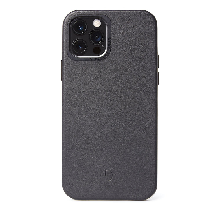 Husa Piele Naturala Decoded Back Cover MagSafe - iPhone 12 Pro Max - Black - D20IPO67BC6BK - 8720254288185 - 1