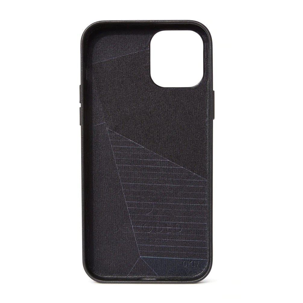 Husa Piele Naturala Decoded Back Cover MagSafe - iPhone 12 Pro Max - Black - D20IPO67BC6BK - 8720254288185 - 7