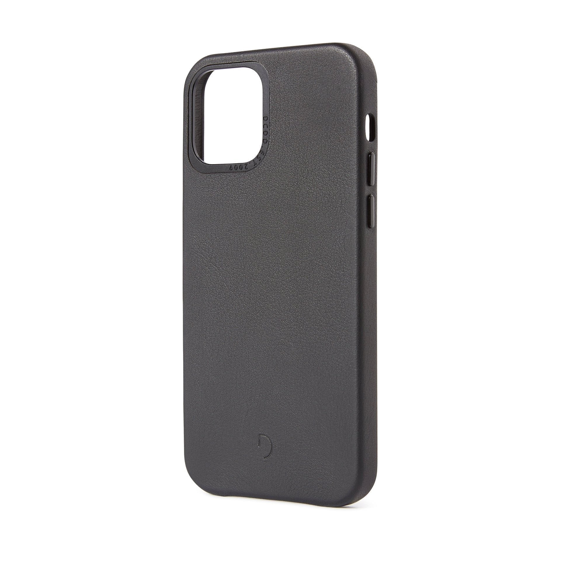 Husa Piele Naturala Decoded Back Cover MagSafe - iPhone 12 Pro Max - Black - D20IPO67BC6BK - 8720254288185 - 3