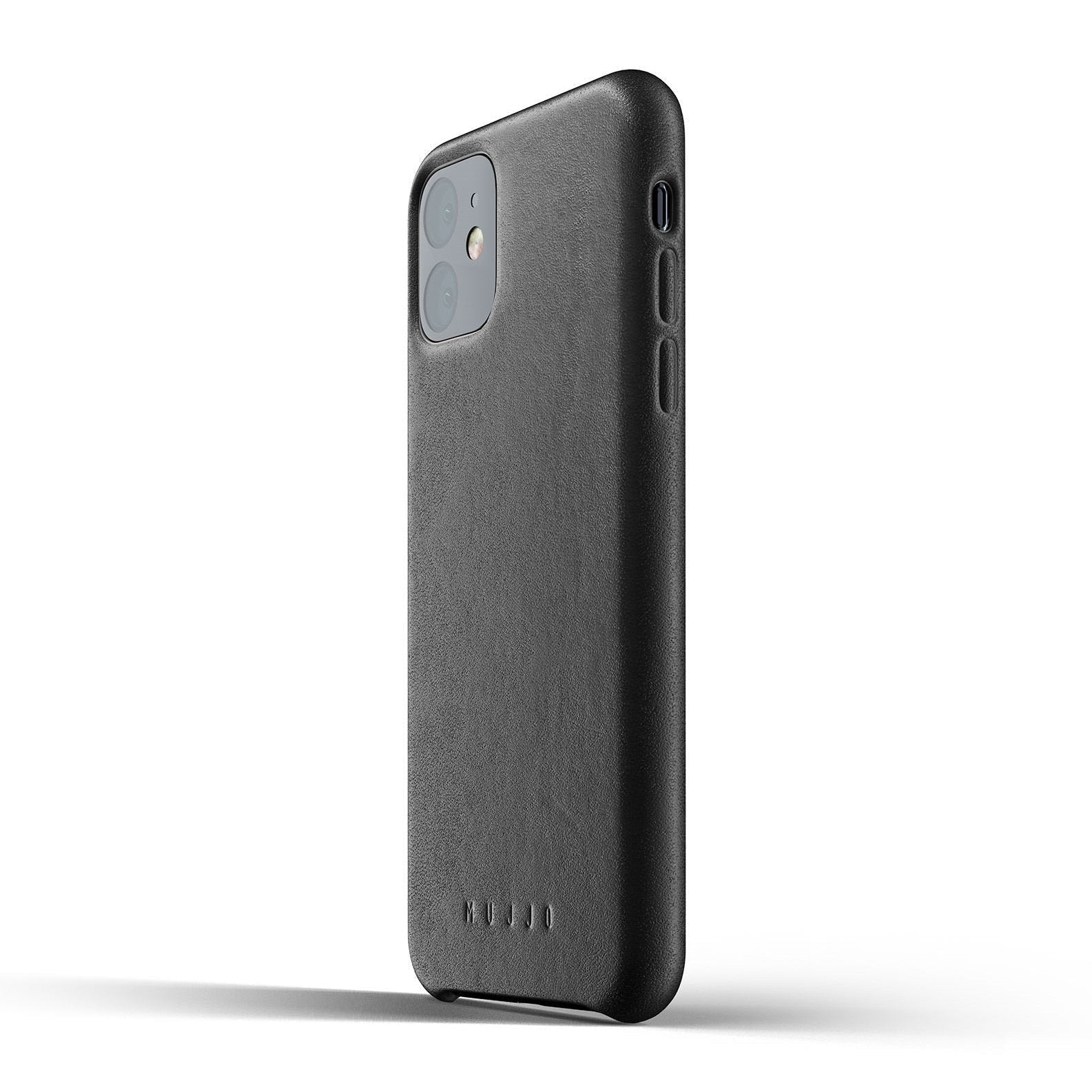 Husa Piele Naturala Mujjo - iPhone 11 - Black - MUJJO-CL-005-BK - 8718546172212