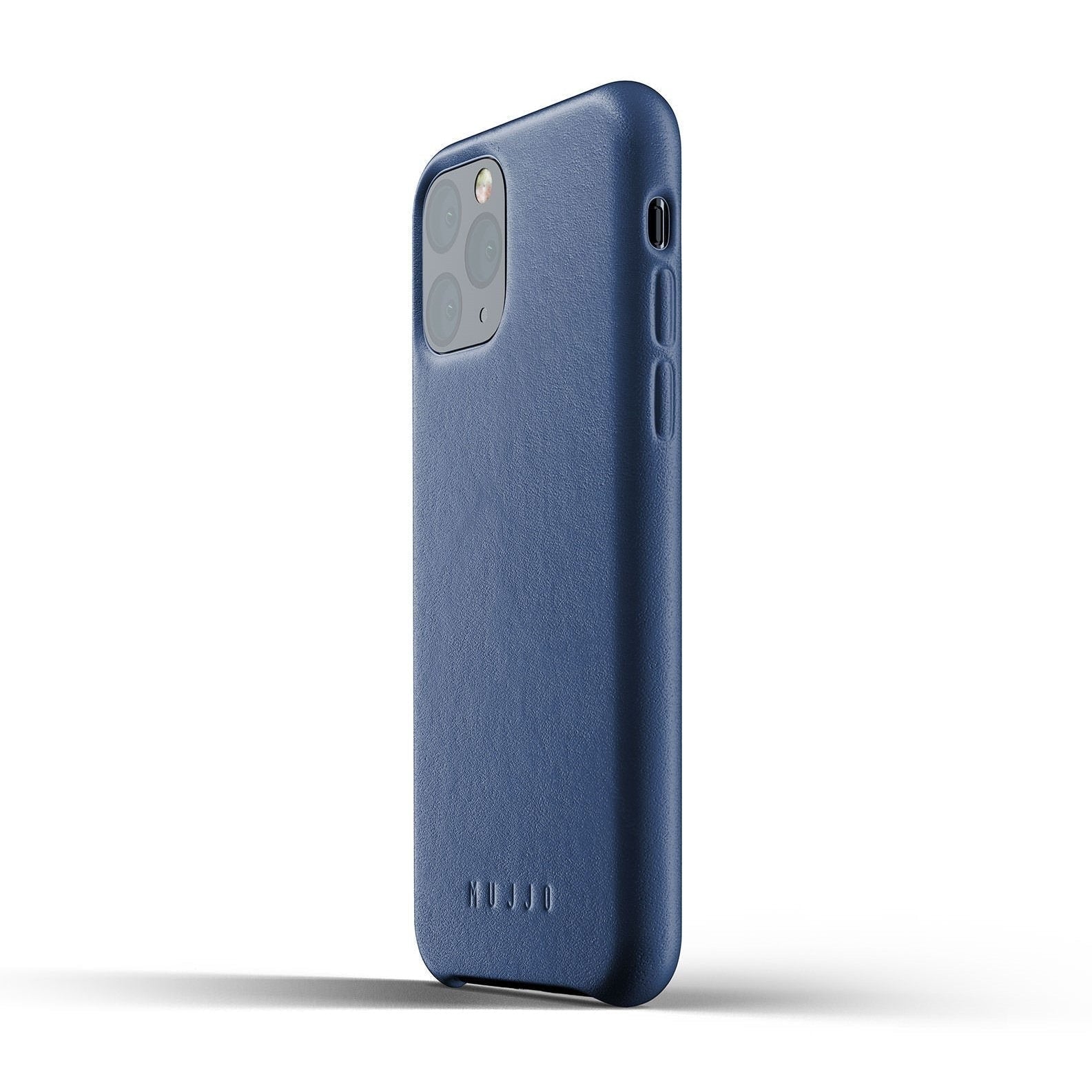 Husa Piele Naturala Mujjo - iPhone 11 Pro - Monaco Blue - MUJJO-CL-001-BL - 8718546172069 - 21