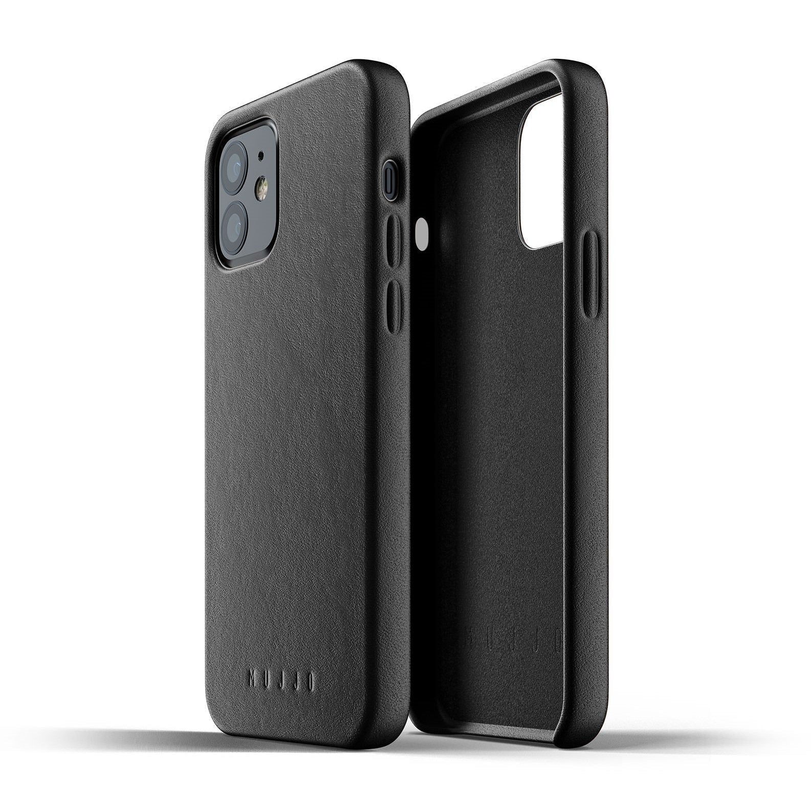 Husa Piele Naturala Mujjo - iPhone 12 & Pro - MUJJO-CL-007-BK - 8718546172595 - 8