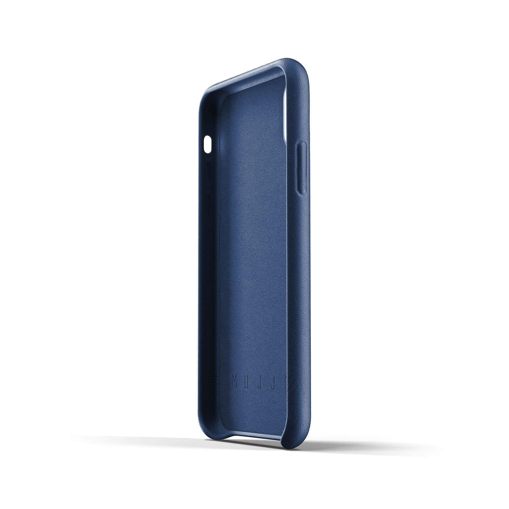 Husa Piele Naturala Mujjo - iPhone XS & X - Blue - MUJJO-CS-095-BL - 8718546171925 - 3