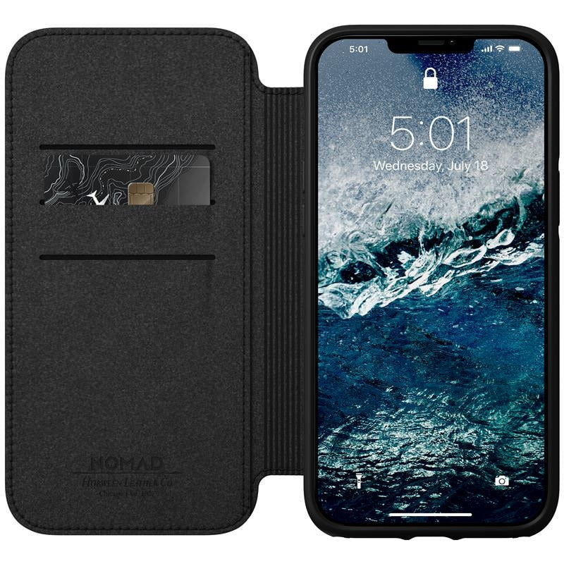Husa Piele Naturala Nomad Rugged Folio MagSafe - iPhone 12 Pro Max - Rustic Brown - NM01964285 - 856500019642 - 6