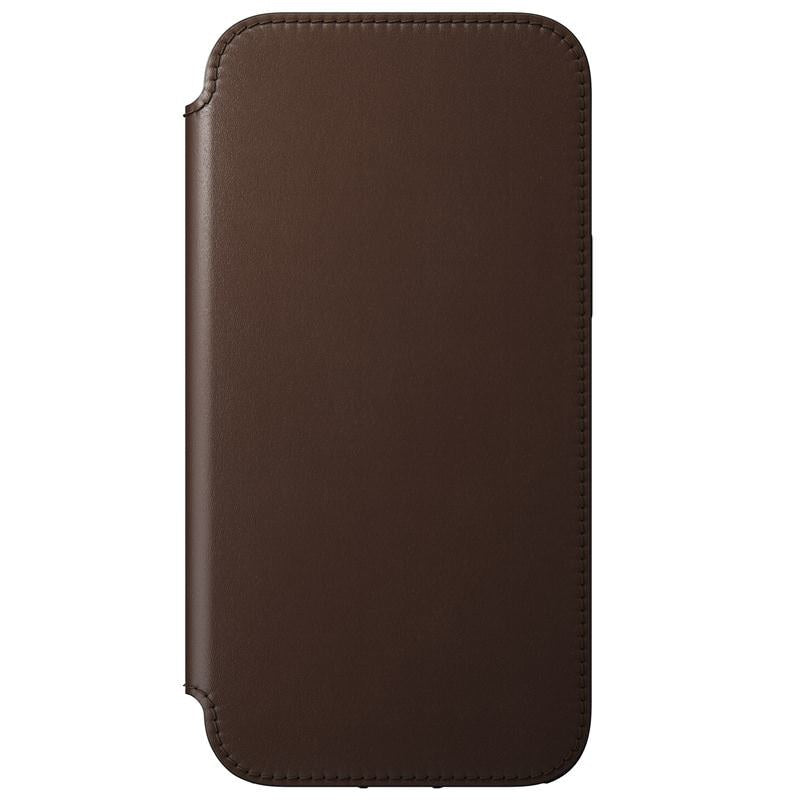 Husa Piele Naturala Nomad Rugged Folio MagSafe - iPhone 12 Pro Max - Rustic Brown - NM01964285 - 856500019642 - 1
