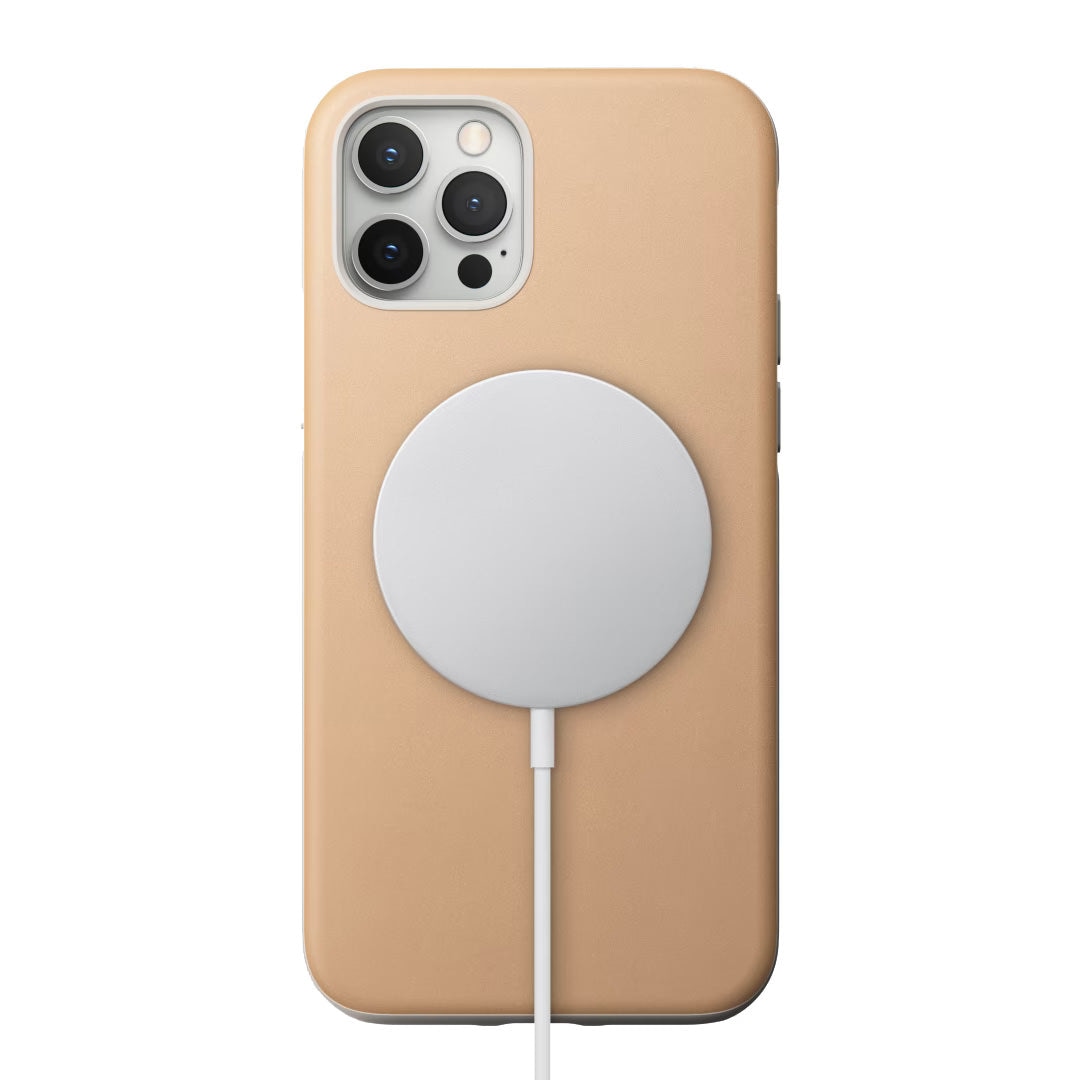 Husa Piele Naturala Nomad Rugged MagSafe - iPhone 12 Pro & - Natural - NM01972785 - 856500019727 - 2